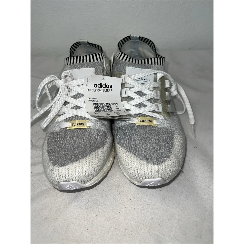 Adidas EQT Support Gray Cream Mens Sz 8 Primeknit Running‎ Shoes BB1242 2016